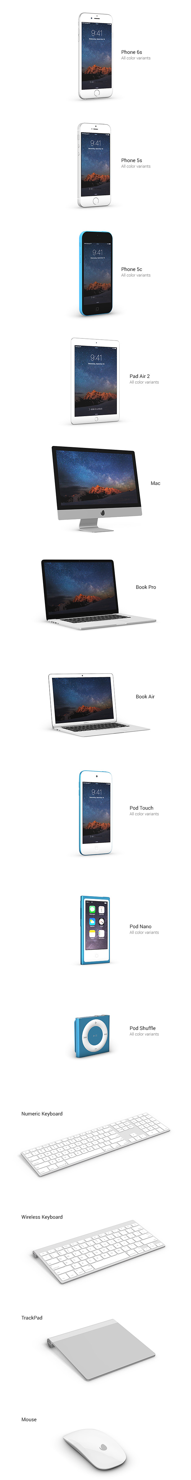 Professional 3D Device Pack for Element 3D by MakingCG VideoHive