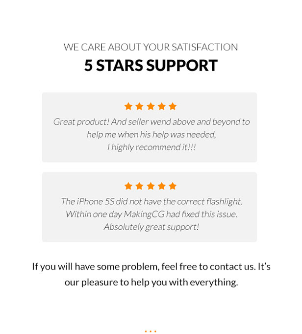 If you will have some problem, feel free to contact us. It’s our pleasure to help you with everything.